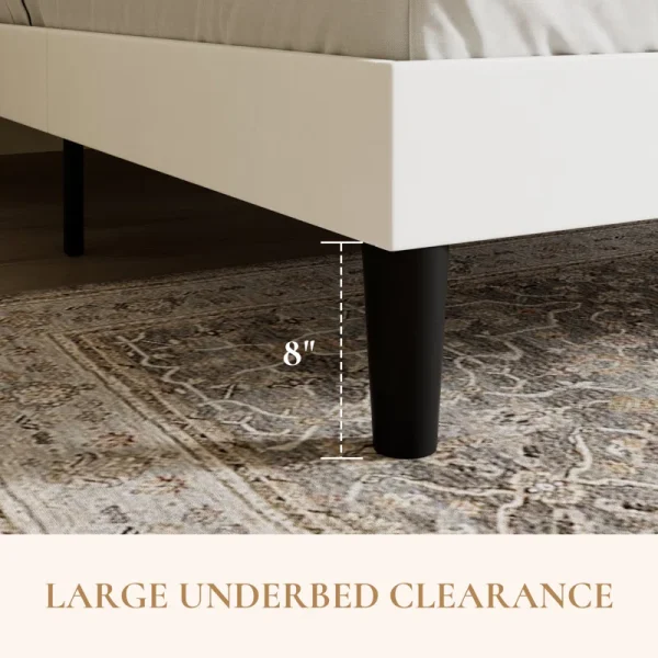 Candler Upholstered Platform Bed with Wingback - Image 3