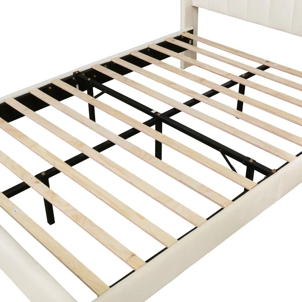 This bed is designed with simple lines to create the peaceful, - Image 4