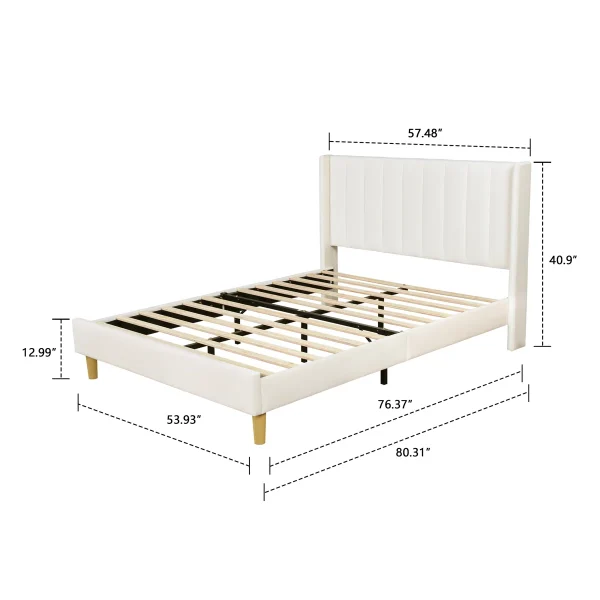 This bed is designed with simple lines to create the peaceful, - Image 3